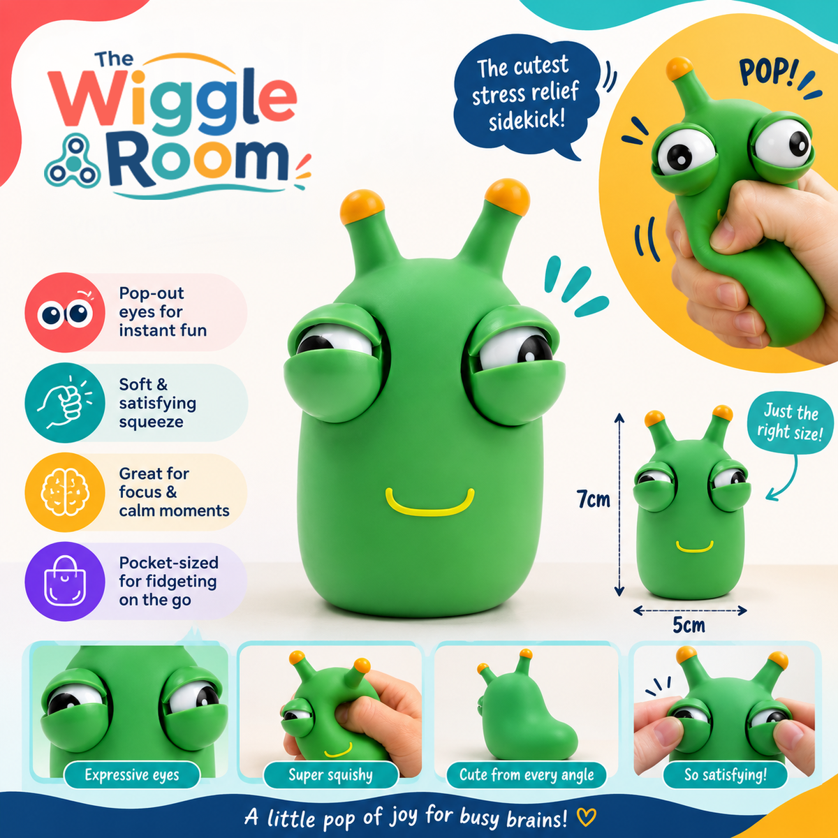 Pop-Eye Caterpillar Squishy